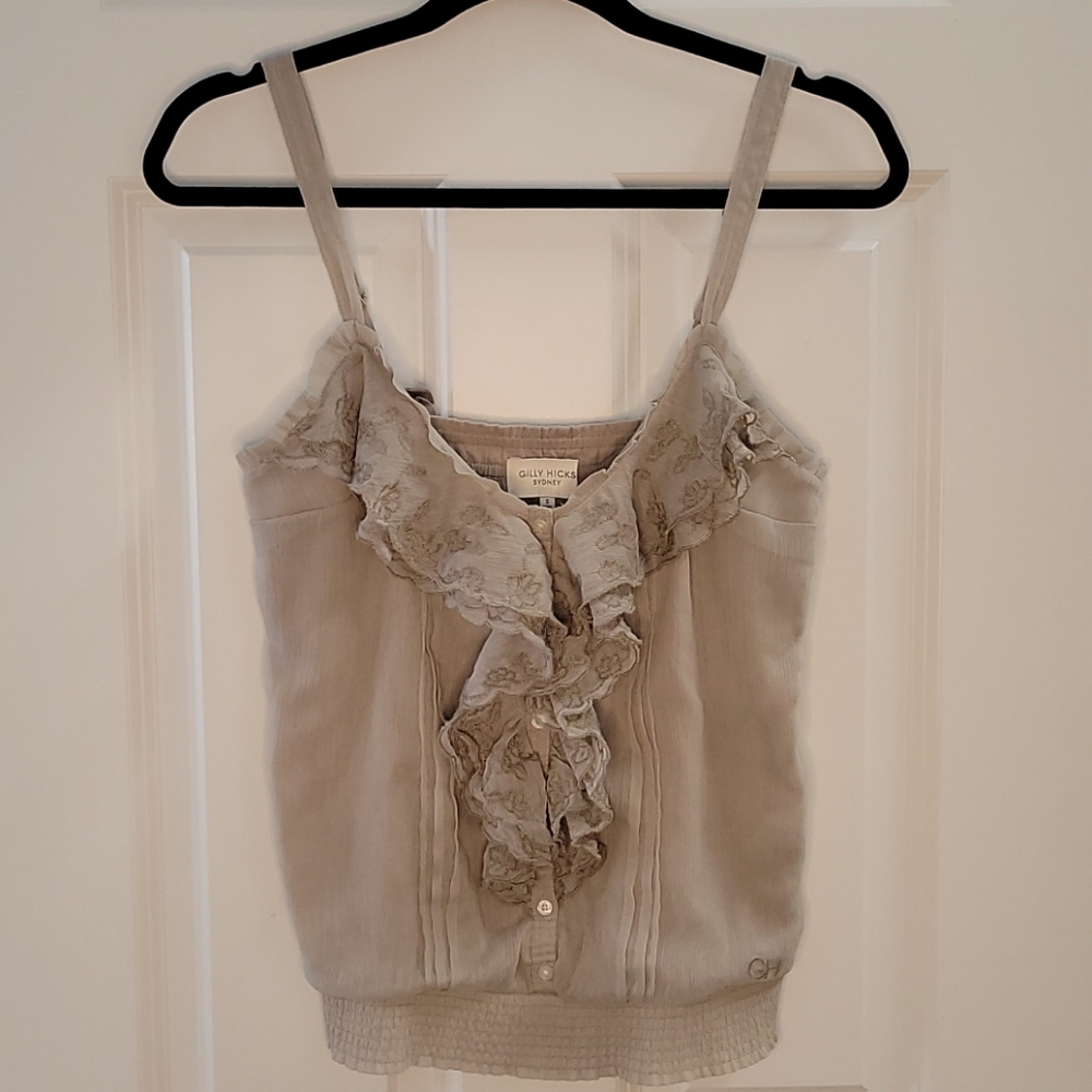 GILLY HICKS button up tank